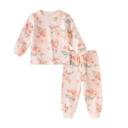 Dave Bella Children Girls Baby Cotton Pajamas Set Autumn Winter Fashion Casual Sweet Cute Comfortable Two-Piece Set DB4254151