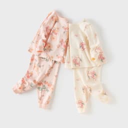 Dave Bella Children Girls Baby Cotton Pajamas Set Autumn Winter Fashion Casual Sweet Cute Comfortable Two-Piece Set DB4254151