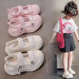 Summer Sport Shoes For Girls Korean Style Teenager Girl's Sandals Ergonomics Anti-slippery Breathable Outdoor Running Footwear