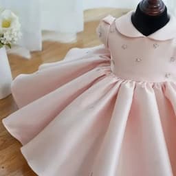 Birthday Party Pink Dresses For Baby Children Infant Clothes Gown Matching Girls Princess Toddler Baptism VestidosBig Bow Ball