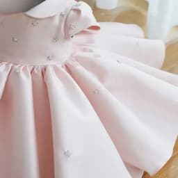 Birthday Party Pink Dresses For Baby Children Infant Clothes Gown Matching Girls Princess Toddler Baptism VestidosBig Bow Ball