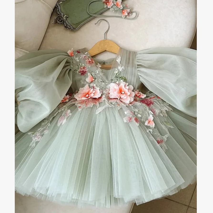 Girls Clearance Clothes 2025 New Host's Piano Performance Birthday Party Girls Dresses A4907 Kids Graduation Dress