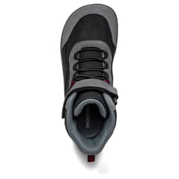 HOBIBEAR Kids Mid-Barefoot Shoes Big/Kid Wide Toe Box Zero Drop Artificial Leather Hook-Loop Outdoor Boots