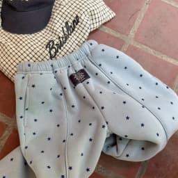2025 Winter New Children Warm Pants Boys Girls Star Print Harem Pants Kids Fleece Trousers Baby Plus Velvet Thick Casual Pants
