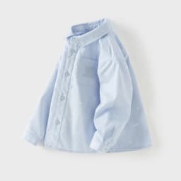 Dave Bella Children Pure Cotton Shirt Autumn Spring Boys Clothes Kids Elegant Blue Blouse Preppy Style Kid Outdoor Top DB1260158