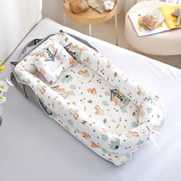 Infant Cotton Cradle Baby Toddler Bassinet Mattress Baby Nest for Boys Girls Travel Bag for Infants 0-24 Months