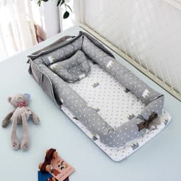 Infant Cotton Cradle Baby Toddler Bassinet Mattress Baby Nest for Boys Girls Travel Bag for Infants 0-24 Months