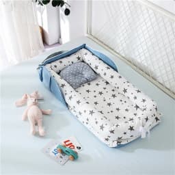 Infant Cotton Cradle Baby Toddler Bassinet Mattress Baby Nest for Boys Girls Travel Bag for Infants 0-24 Months