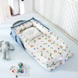 Infant Cotton Cradle Baby Toddler Bassinet Mattress Baby Nest for Boys Girls Travel Bag for Infants 0-24 Months