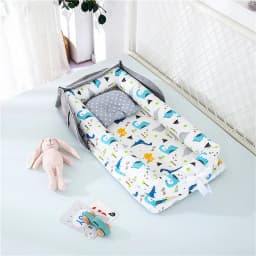 Infant Cotton Cradle Baby Toddler Bassinet Mattress Baby Nest for Boys Girls Travel Bag for Infants 0-24 Months