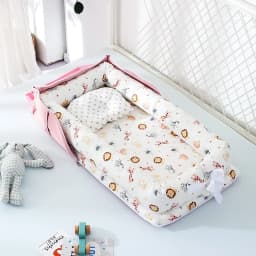 Infant Cotton Cradle Baby Toddler Bassinet Mattress Baby Nest for Boys Girls Travel Bag for Infants 0-24 Months