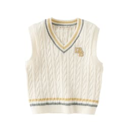 Dave Bella Boys Sweater Vest Autumn Spring Kids Pure Cotton Waistcoat Sleeveless Fashion Shoulder Top Children Clothes DB1261090