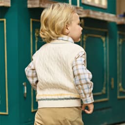 Dave Bella Boys Sweater Vest Autumn Spring Kids Pure Cotton Waistcoat Sleeveless Fashion Shoulder Top Children Clothes DB1261090