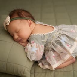 Newborn Photography Outfit Girl Floral Lace Tutu Romper Baby Photo Shoot Dress Infant Princess Long Sleeve Clothes