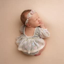 Newborn Photography Outfit Girl Floral Lace Tutu Romper Baby Photo Shoot Dress Infant Princess Long Sleeve Clothes