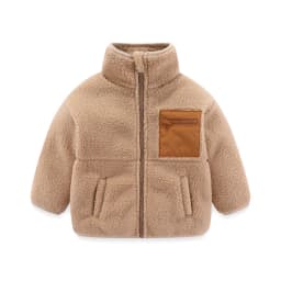 2025 New Autumn Winter Boys Jacket Warm Fleece Baby Coat Fashion Zipper Hooded Children Outerwear 1 2 3 4 5 6 7 Yrs Kids Clothes