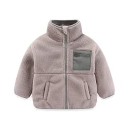 2025 New Autumn Winter Boys Jacket Warm Fleece Baby Coat Fashion Zipper Hooded Children Outerwear 1 2 3 4 5 6 7 Yrs Kids Clothes
