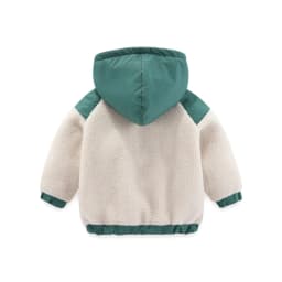 2025 New Autumn Winter Boys Jacket Warm Fleece Baby Coat Fashion Zipper Hooded Children Outerwear 1 2 3 4 5 6 7 Yrs Kids Clothes