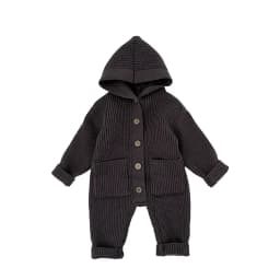 2025 Autumn New Baby Long Sleeve Knit Romper Boy Girl Newborn Warm Hooded Jumpsuit Solid Toddler Sweater Infant Casual Clothes