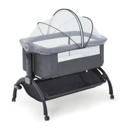 Bedside Bassinet Baby Bassinet 3 in 1 Bedside Sleeper with Baby Co-Sleeper Travel Crib with Detachable Mosquito Net for Newborn