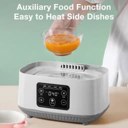 MAMIJOY Multi-function Baby Bottle Sterilizer With Drying 5 In1 Fast Bottle Heater Capacity Milk Bottle Warmer Auto Shut-Off N30