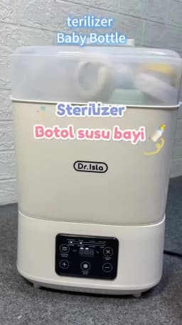 MAMIJOY Multi-function Baby Bottle Sterilizer With Drying 5 In1 Fast Bottle Heater Capacity Milk Bottle Warmer Auto Shut-Off N30