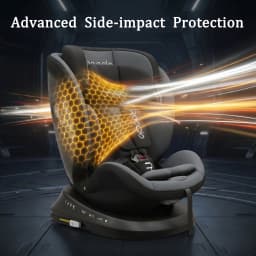 Reecle I-Size 360 Swivel Baby Car Seat, 40-150cm (0-12 Years), Compatible with ISOFIX