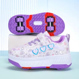 Roller Skate Shoes Kids Sneakers With Wheels Children Roller Skates Fashion Outdoor Sports Shoes Girls Boys Gifts Breathable New