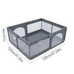 Baby Playpen Large Kids Safety Fence Indoor Toddler Activity Center Breathable Mesh Baby Crawling Play Yard