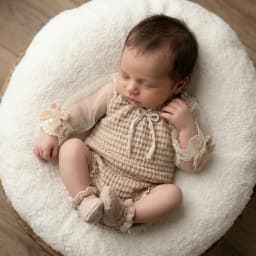 Newborn Photography Props Knit Baby Romper Vintage Lace Long Sleeve Bow Princess Infant Photoshoot Outfit Studio Clothes