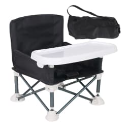 1set Folding Chair Portable Feeding Chair With Removable Tray 4 Oversized Feet For Going Out Picnic Travel