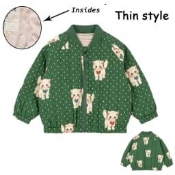 2026 KS Autumn Girls Cartoon Jacket Winter Boys Lambswool Coats Children Cotton Embroidery Coat Kids Fleece Outwear Clothes