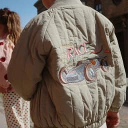 2026 KS Autumn Girls Cartoon Jacket Winter Boys Lambswool Coats Children Cotton Embroidery Coat Kids Fleece Outwear Clothes