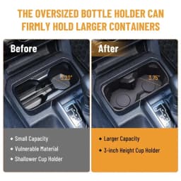 A71Z Insert Center Console Cup Holder For Toyota Tacoma 2016-2023 Replacement Drink Accessories