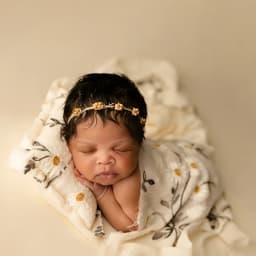 Newborn Photography Props Daisy Floral Muslin Swaddle Blanket Baby Photo Shoot Wrap Infant Studio Prop