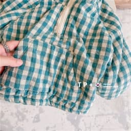 Fashion Plaid Kids Jacket 2026 Korean Thicken Cotton Warm Boys Girls' Coat Baby Cotton Coat Plush Winter Children's Clothing