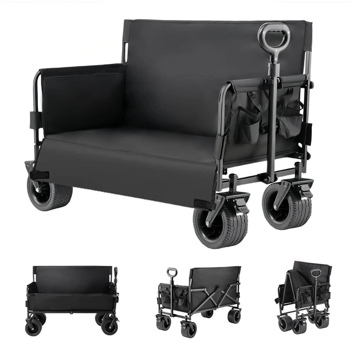 Lightweight and Portable Camping Sofa, Foldable Car Travel Seat, Adjustable with Double-Touch to Expand Sofa