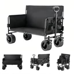 Lightweight and Portable Camping Sofa, Foldable Car Travel Seat, Adjustable with Double-Touch to Expand Sofa