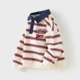 Dave Bella Boys Striped Sweatshirt Pullover Gentle Autumn Spring Long Sleeves Children Sportswear Tops Fashion Casual DB3263088