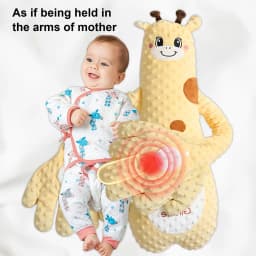 Infant Sleep Patting Toy Snug Stuffed Cushion Animal Shape Sensory Play Infant Patting Sleeping Toy for Daycare Car Seat