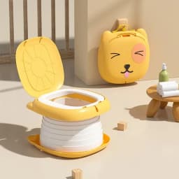 Kids Foldable Training Potty Portable Sealed Anti Odor Travel Toilet For Baby Car Outdoor Anti Leak Urinal Commode