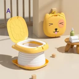 Kids Foldable Training Potty Portable Sealed Anti Odor Travel Toilet For Baby Car Outdoor Anti Leak Urinal Commode