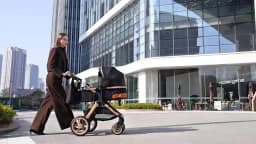 All-Purpose 3-in-1 Foldable Baby Travel Carriage With Reliable EU Certified Newborn Safety Seat, Space-Saving Portable Construction Suitable For Infants And Toddlers, Zero Delivery Fees For All Orders