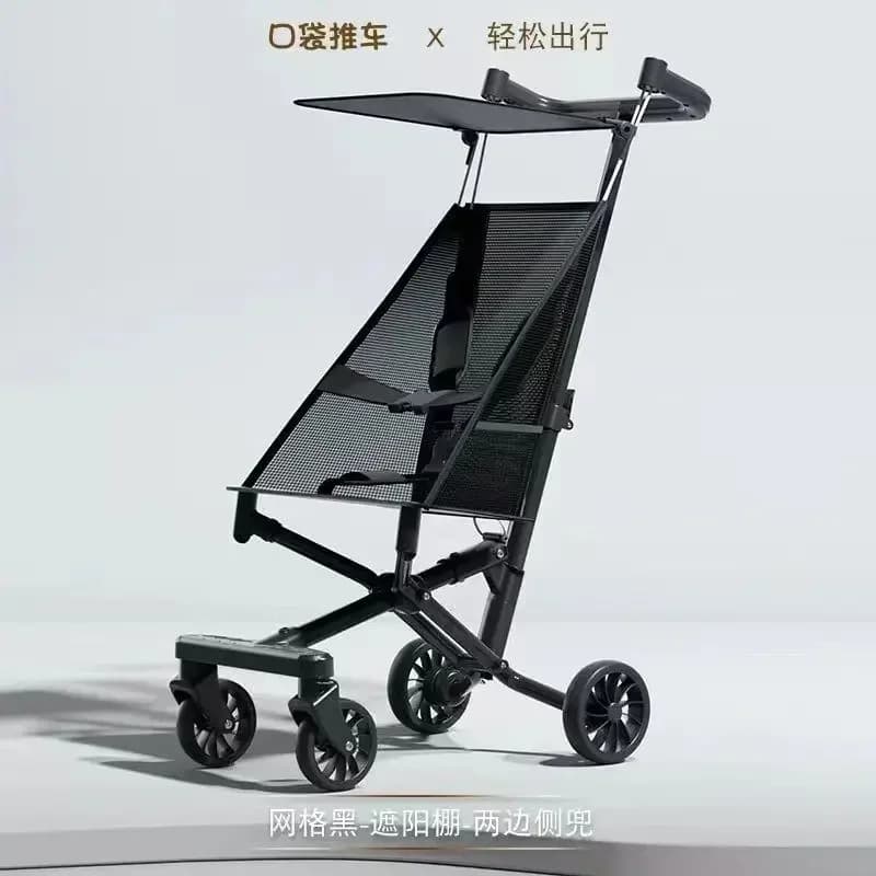 Lightweight Foldable Kids Pocket Stroller, Compact Travel Baby Stroller Airline Approved, Easy Portable Pushchair for Outdoor Tr