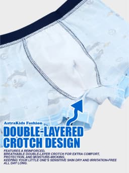 16 Pack Kids Cotton Boxer Umderwear High Elastic Waist and Breathable Underpants for Boys