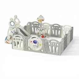 Baby Fence Baby Playpen Astronaut Fence Baby Toy Multi Functional Baby Playground Children Amusement Park with Baby Slide