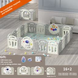 Baby Fence Baby Playpen Astronaut Fence Baby Toy Multi Functional Baby Playground Children Amusement Park with Baby Slide