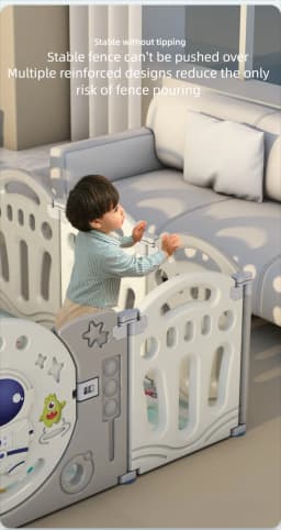 Baby Fence Baby Playpen Astronaut Fence Baby Toy Multi Functional Baby Playground Children Amusement Park with Baby Slide