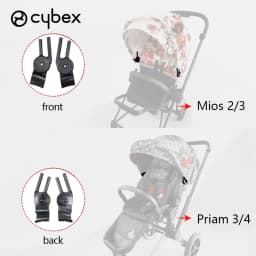 Buggy Sunshade Clip Connector for Cybex Mios 2/3 Priam 3/4 2019~2025 Stroller Canopy Rod Clip Awning Clasp Adjustable Knob