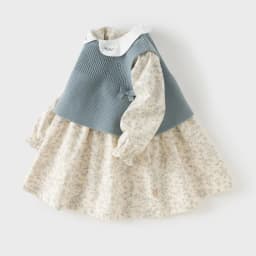 Dave Bella Girls Dresses Autumn Sweater Vest Dress Two Piece Set Sweet Printed Spring Children Princess Elegant Party DB3262985